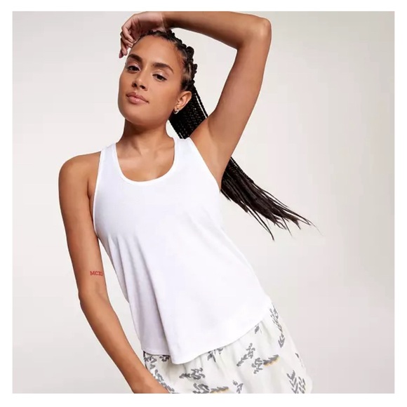 Calia Twist Back Tank - White - Picture 2 of 2
